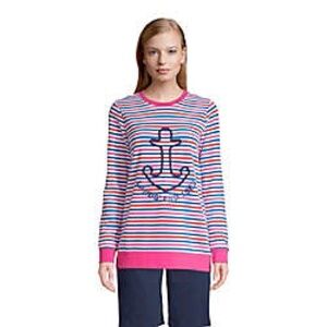 Lands’ End XL Tall Serious Sweats Crewneck long sleeve sweatshirt tunic